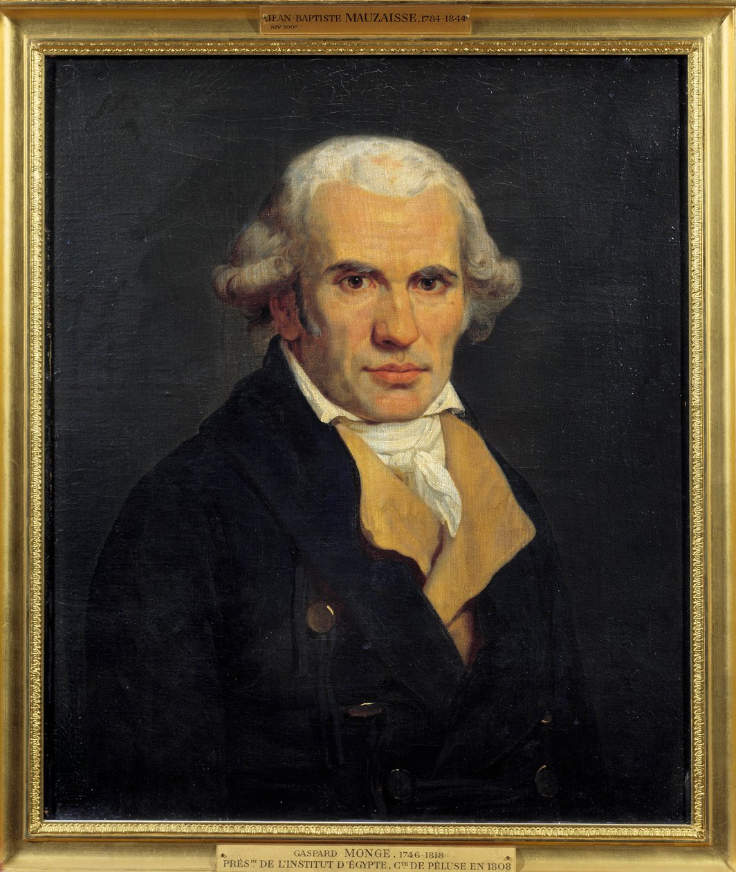 Portret Gasparda Monge, hrabiego Peluse (1746 - 1818), francuskiego matematyka. Obraz Jean-Baptiste Mauzaisse (1784-1844). autorstwa Jean Baptiste Mauzaisse