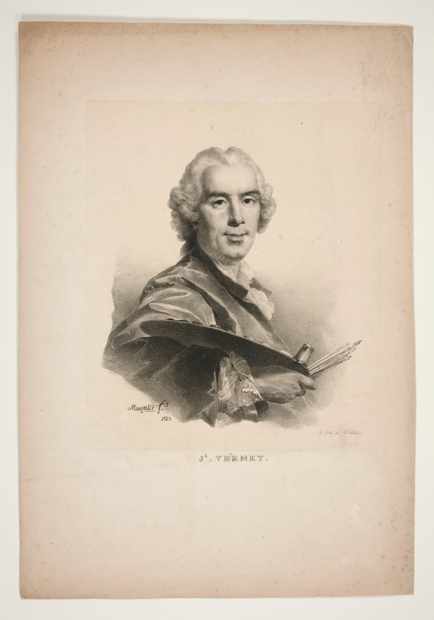Portret Józefa Verneta autorstwa Jean Baptiste Mauzaisse