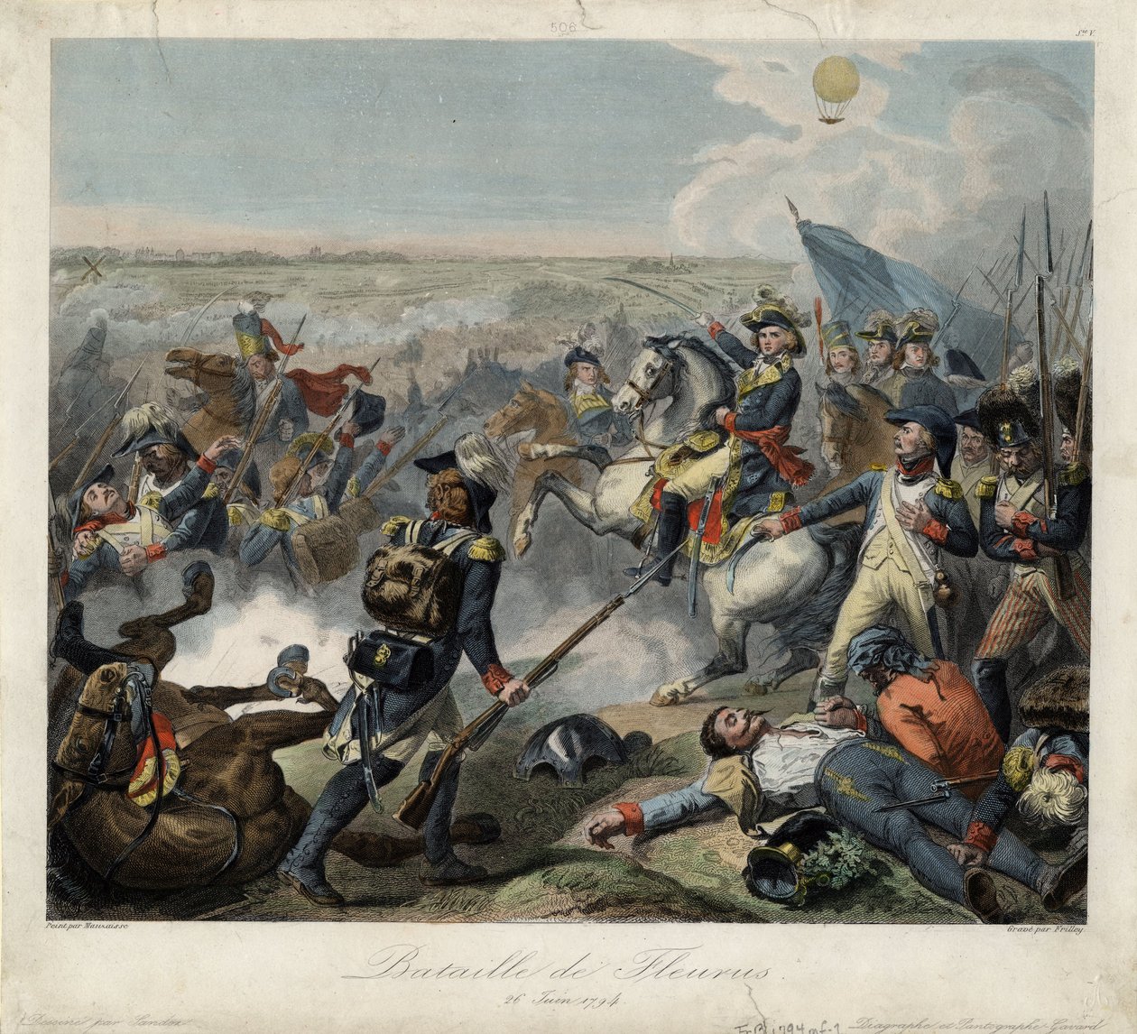 Bitwa pod Fleurus 26 czerwca 1794 r. 1795 autorstwa Jean Baptiste Mauzaisse