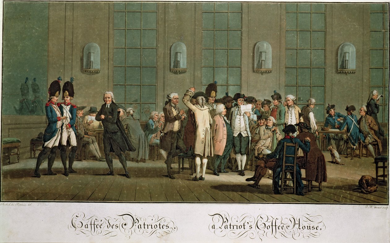Kawiarnia Patriota (wydruk I wydania) (XIX w.) autorstwa Jean Baptiste Morret