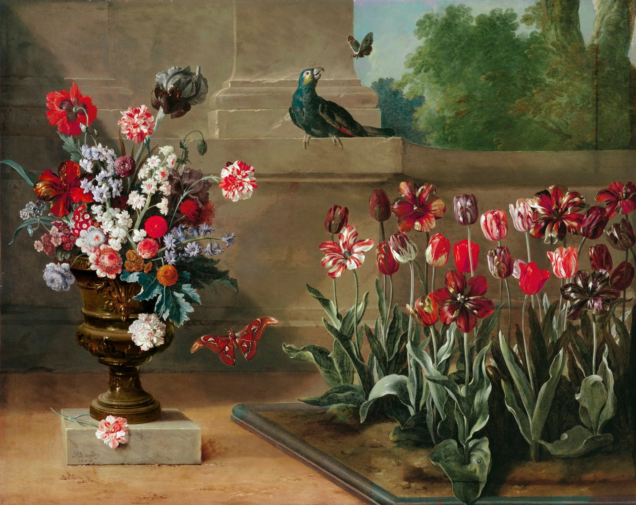Narożnik ogrodu pana de la Bruyere autorstwa Jean Baptiste Oudry