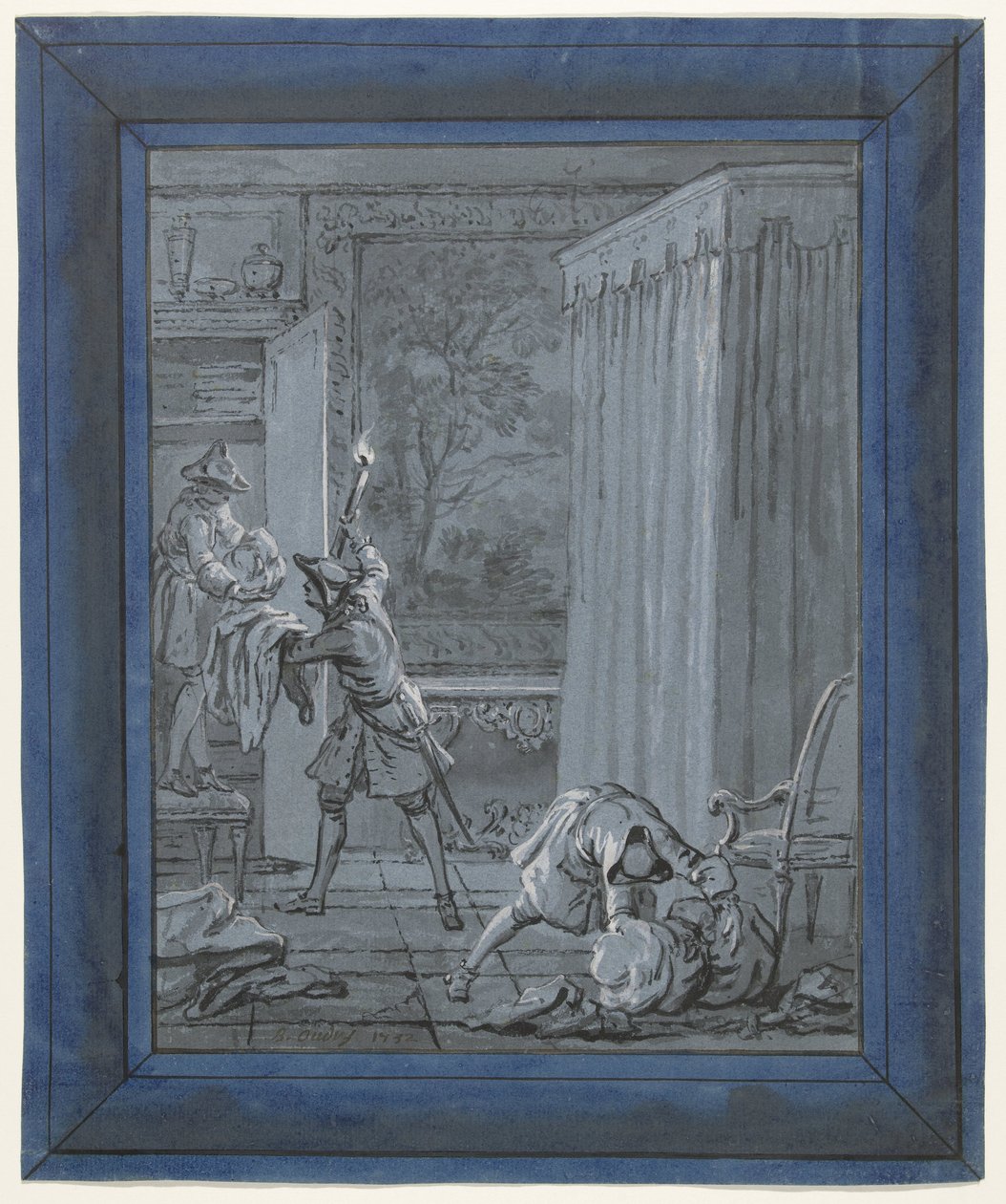 Mąż, żona i złodziej / Le Mari, la Femme et le Voleur Ilustracje do bajek autorstwa Jean de La Fontaine (tytuł serii) autorstwa Jean Baptiste Oudry