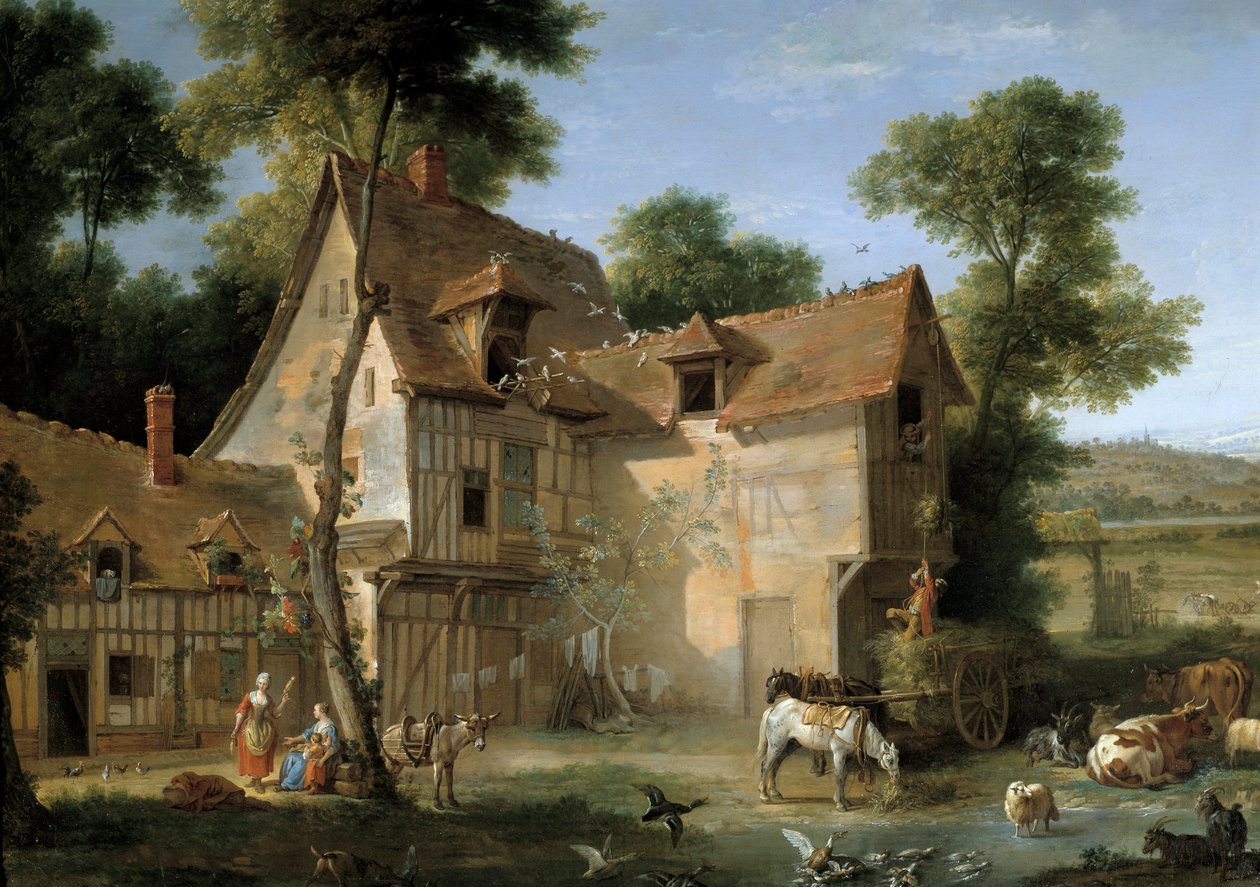 Szczegółowo Farma. Obraz Jean Baptiste Oudry (1686-1755) 1750 Nd. 1,3x2,12m² autorstwa Jean Baptiste Oudry