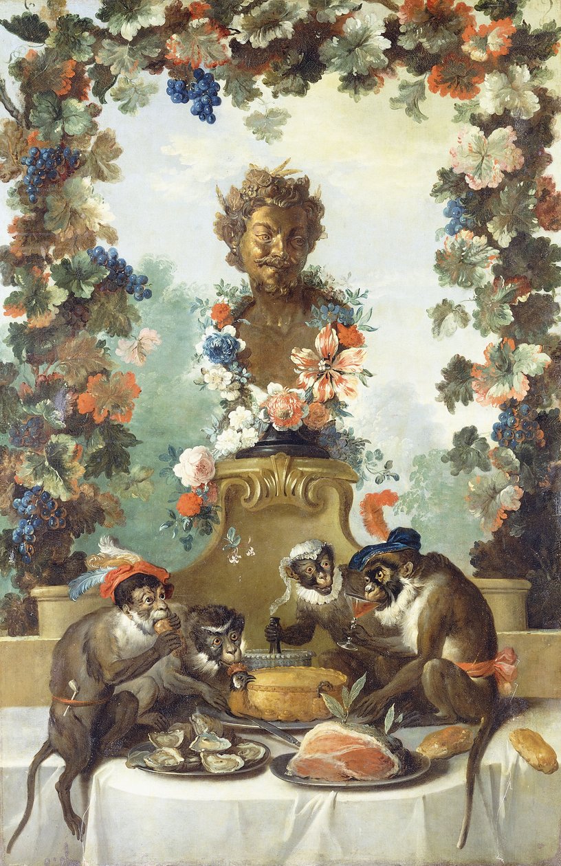Święto Małp, autorstwa Jean Baptiste Oudry