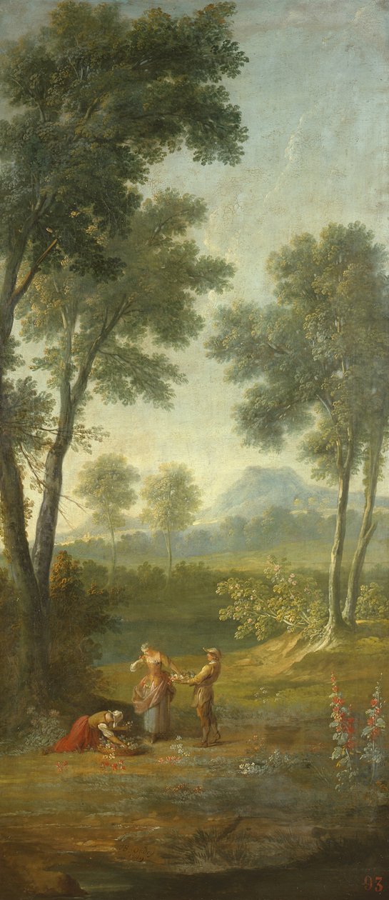 Sprzedawca kwiatów (zapach) 1749 autorstwa Jean Baptiste Oudry