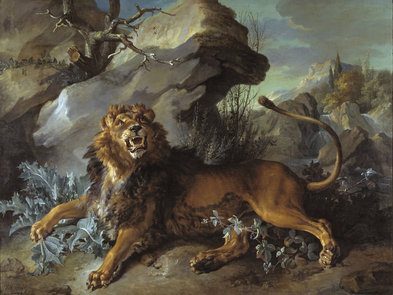 Lew i mucha, 1732 autorstwa Jean Baptiste Oudry
