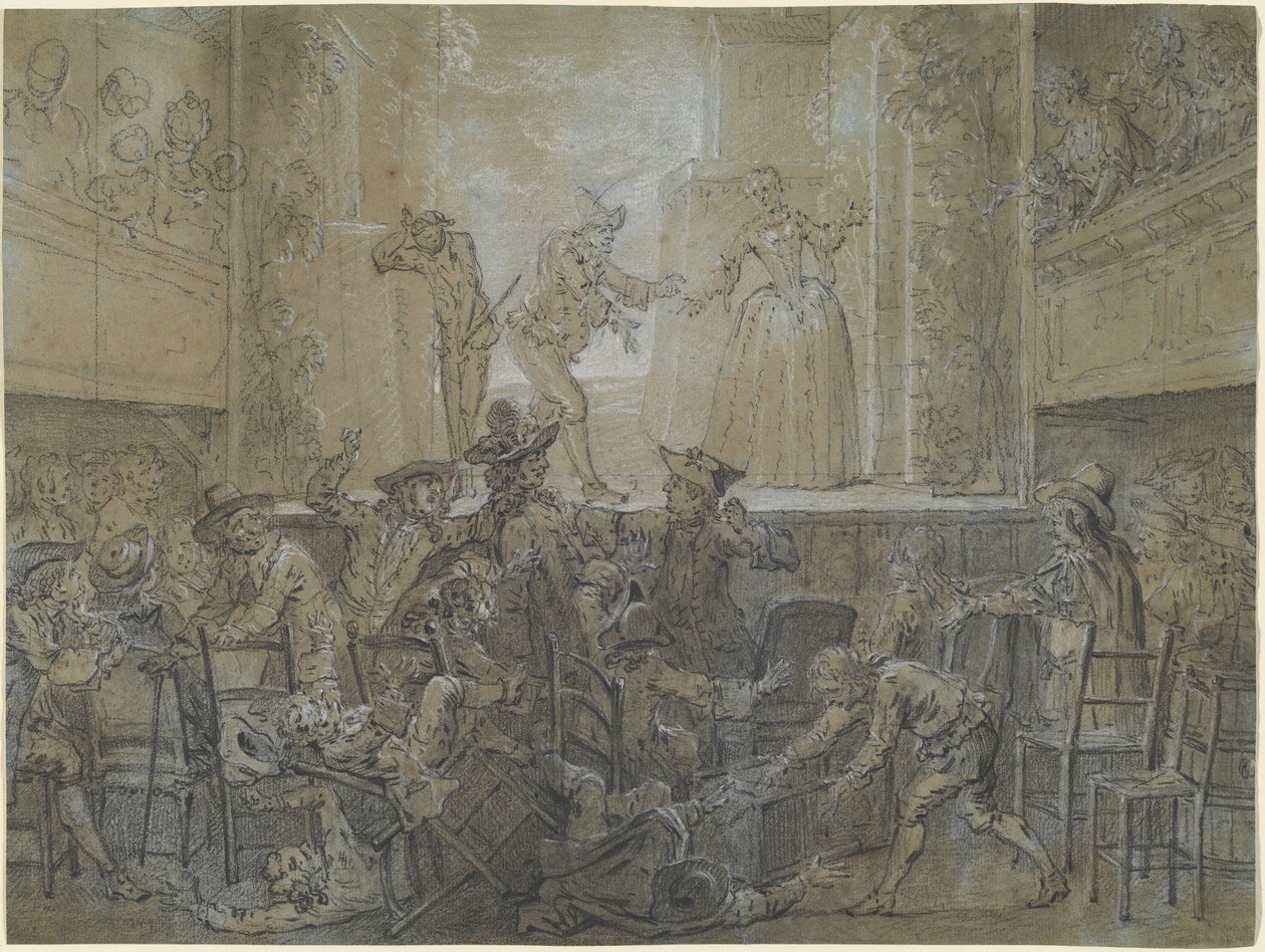Scena z Wysokim Baguenodière autorstwa Jean Baptiste Oudry