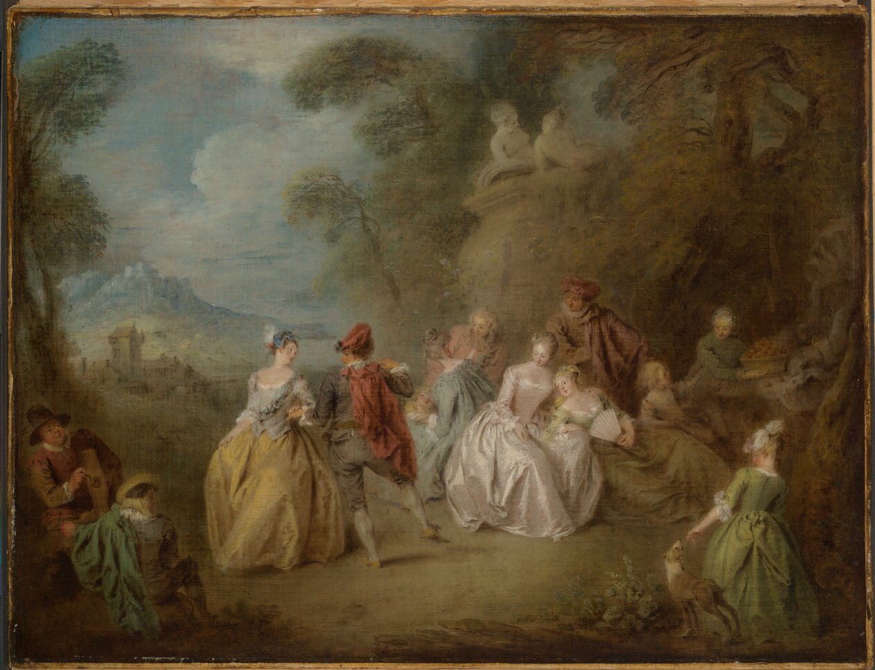 Scena dworska w parku autorstwa Jean Baptiste Pater