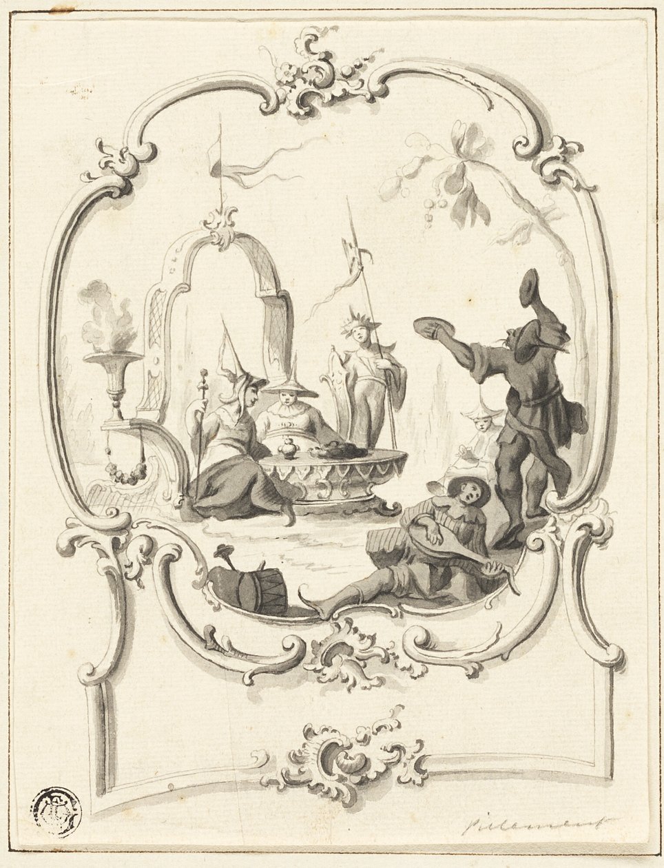 Chinoiserie autorstwa Jean Baptiste Pillement