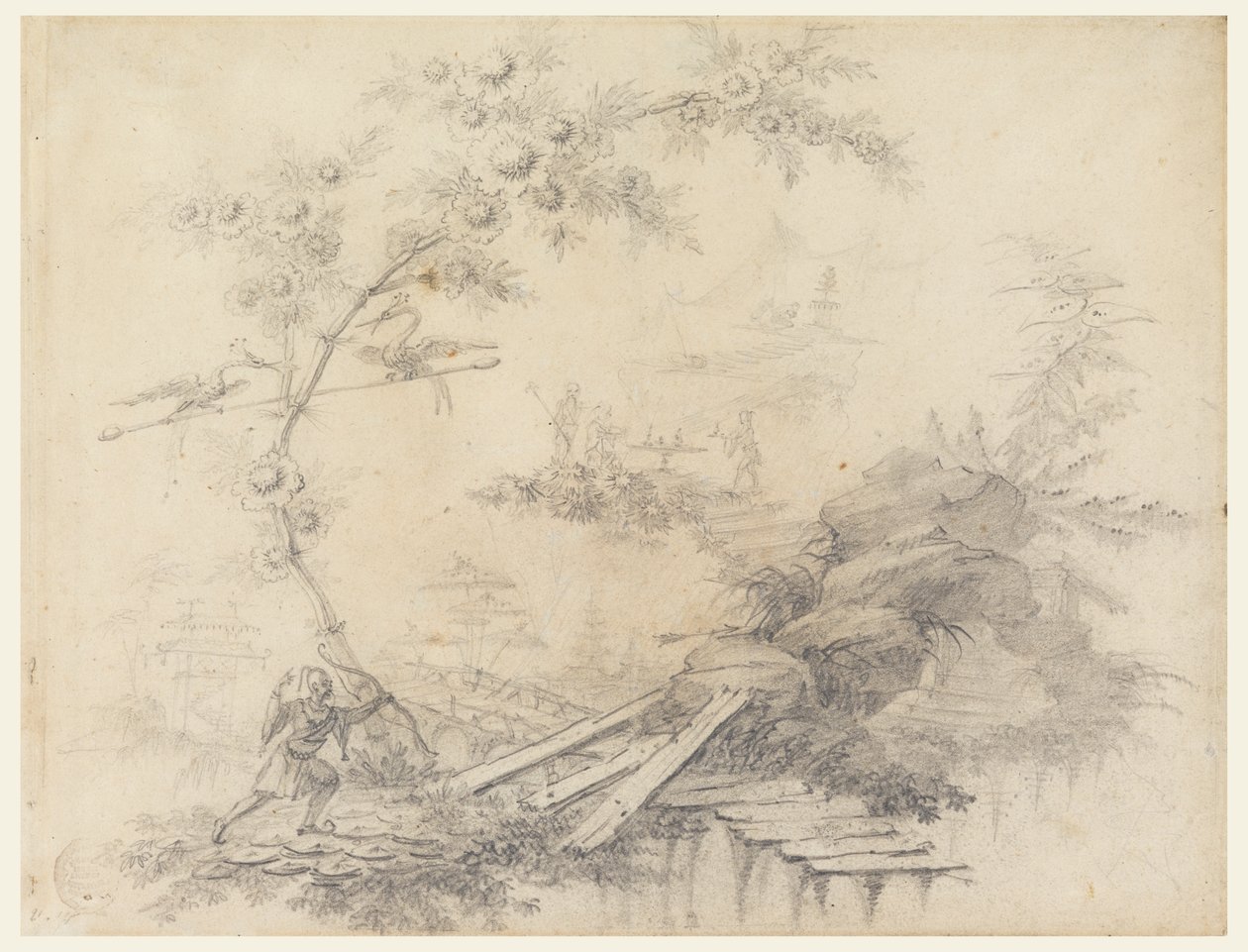 Chinoiserie Fantazja autorstwa Jean Baptiste Pillement