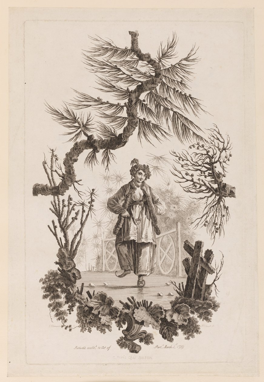 Figura pod konarem autorstwa Jean Baptiste Pillement