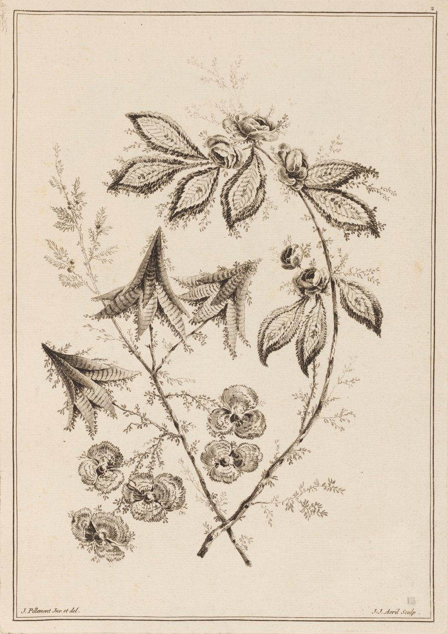 Kwiat Koni autorstwa Jean Baptiste Pillement