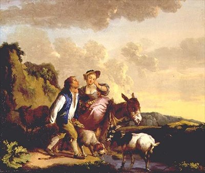 Rustykalne zaloty autorstwa Jean Baptiste Pillement
