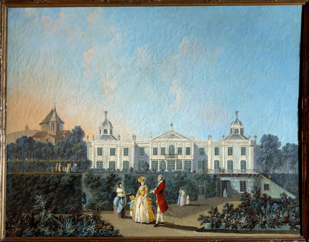 Widok na ogrody Benfiki w Lizbonie. Obraz Jeana Pillementa (1728-1808) autorstwa Jean Baptiste Pillement