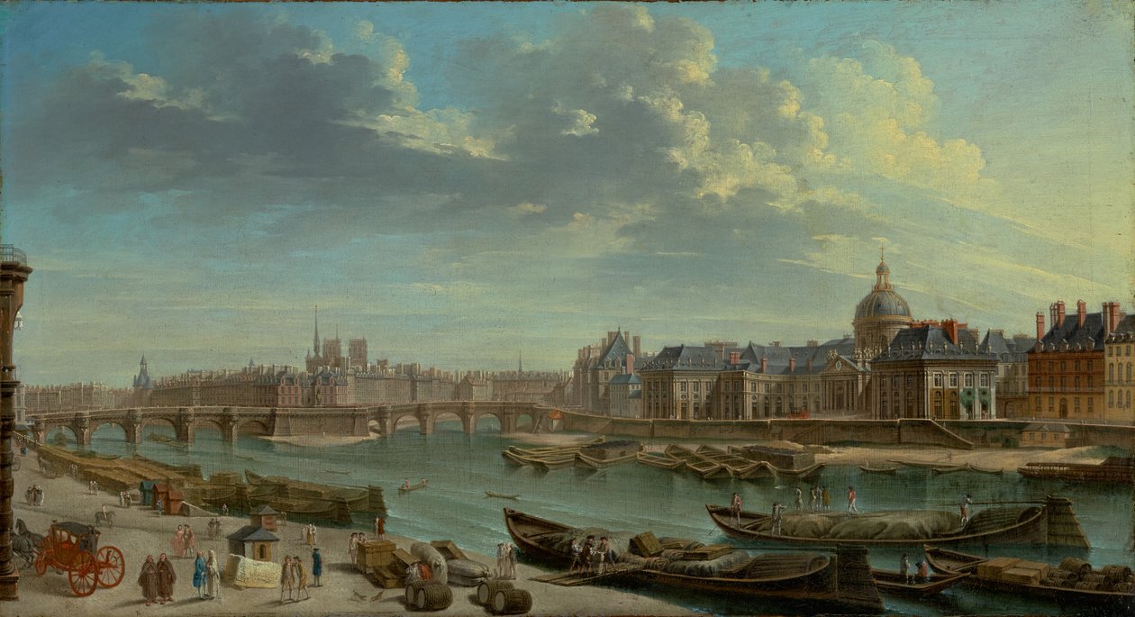Widok na Paryż z Ile de la Cité autorstwa Jean Baptiste Raguenet