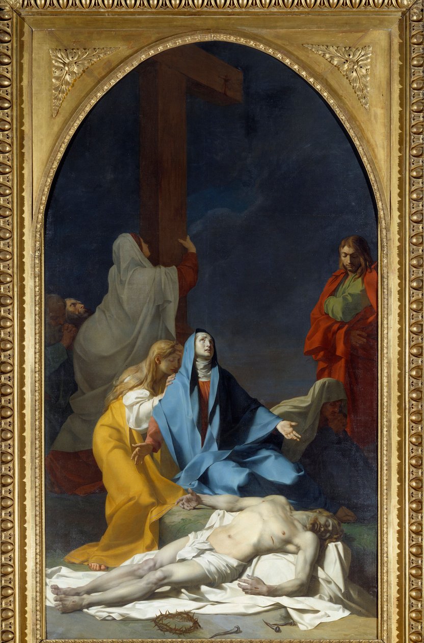 Zejście z Krzyża Malarstwo Jeana Baptiste Regnault (1754-1829) 1789 Nd. 4,25x2,33 m² autorstwa Jean Baptiste Regnault