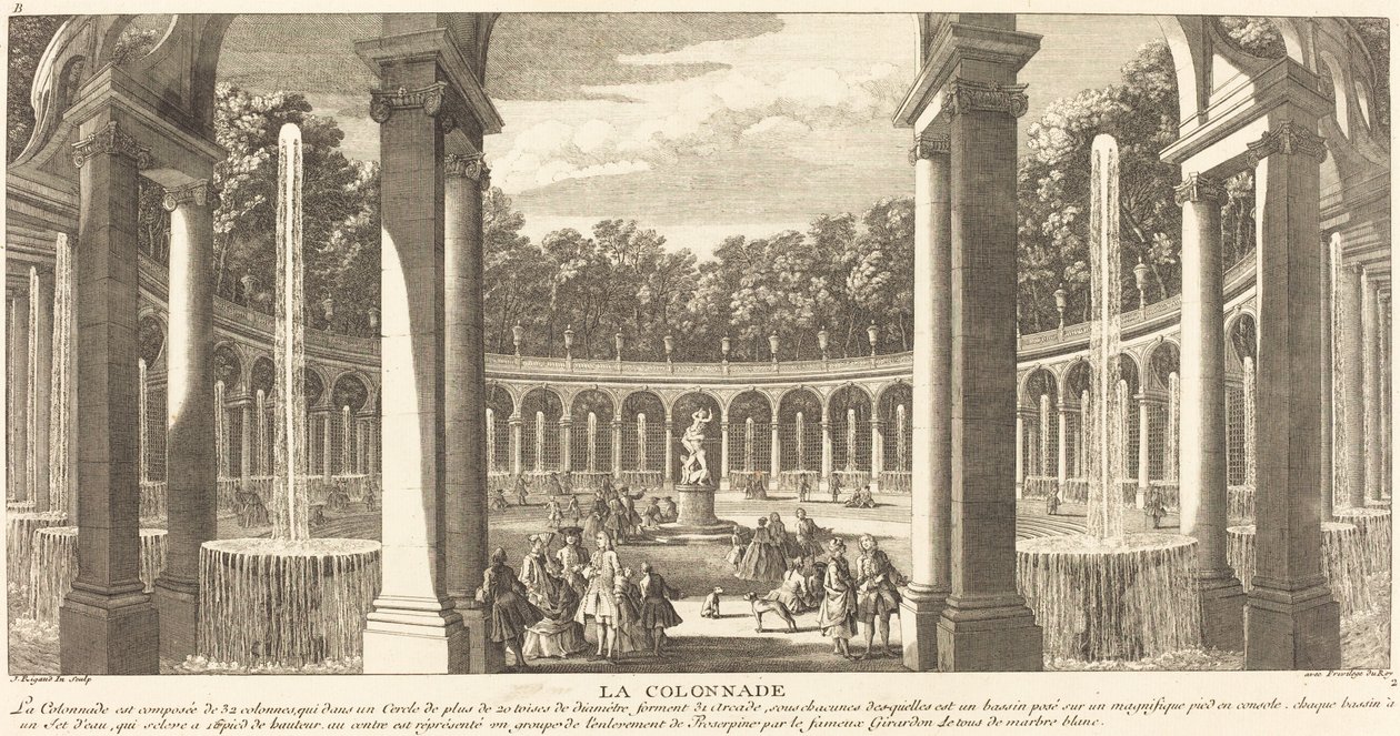 Kolumnada autorstwa Jean Baptiste Rigaud