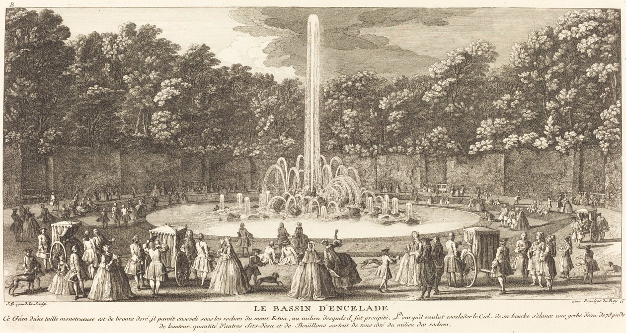 Dorzecze Enceladusa autorstwa Jean Baptiste Rigaud