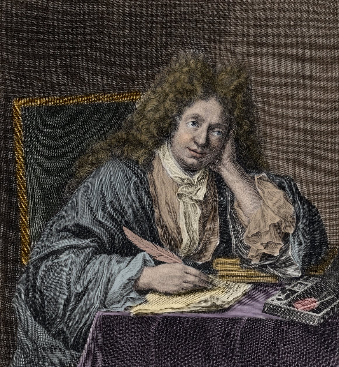 Portret Michela Richarda Delalande autorstwa Jean Baptiste Santerre
