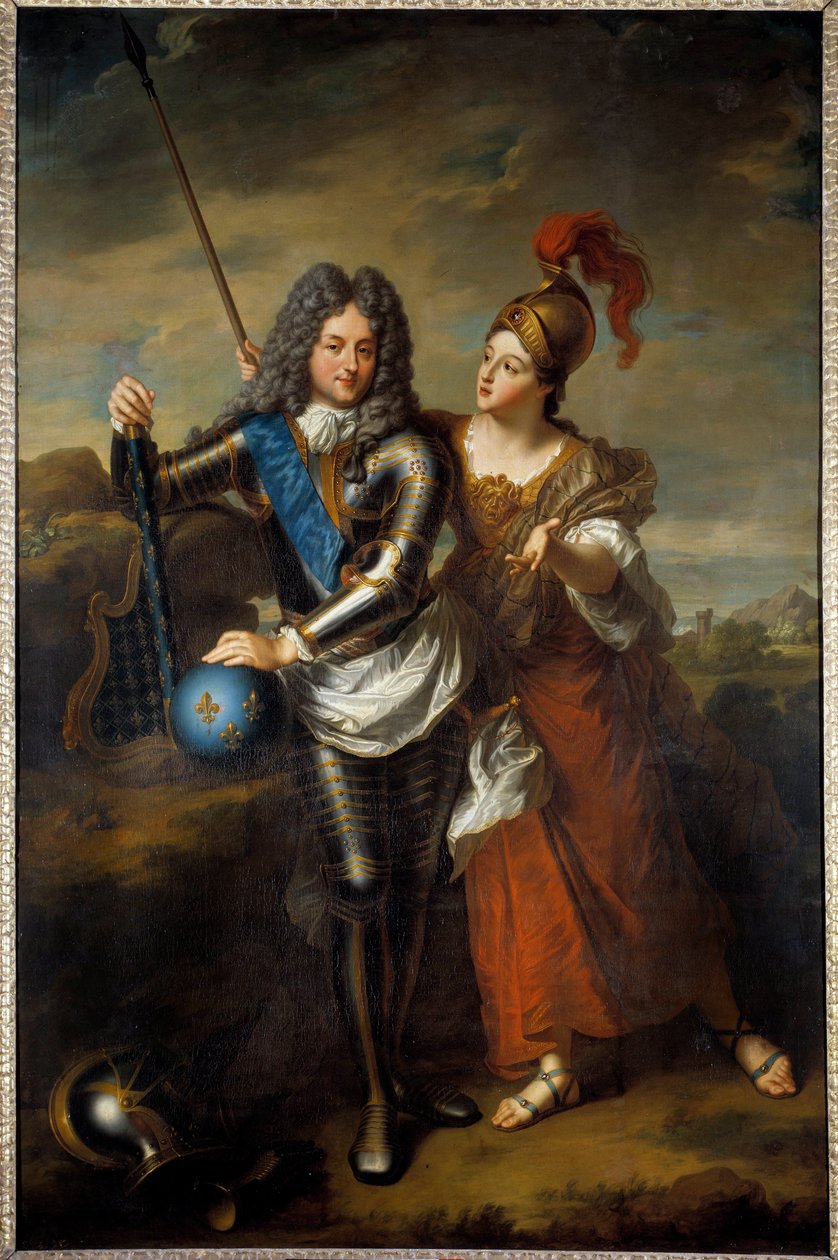 Portret regenta Filipa II, księcia Orleanu (1674-1723) i Marii Magdeleine z Vieuville, hrabiny Parabere (1693-1750) Obraz Jeana Baptiste Santerre (1651-1717) 1716 nd. 2,48x1,6 m Wersal, muzeum pałacu autorstwa Jean Baptiste Santerre