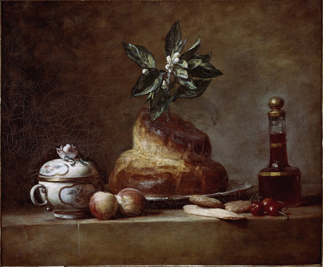 Bułka lub deser. ( 1763, olej na płótnie) autorstwa Jean Baptiste Simeon Chardin