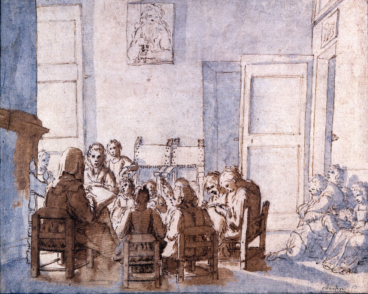 Rysunek Jean Baptiste Chardin (1699-1779), Musee Glauco Lombardi, Parma. autorstwa Jean Baptiste Simeon Chardin