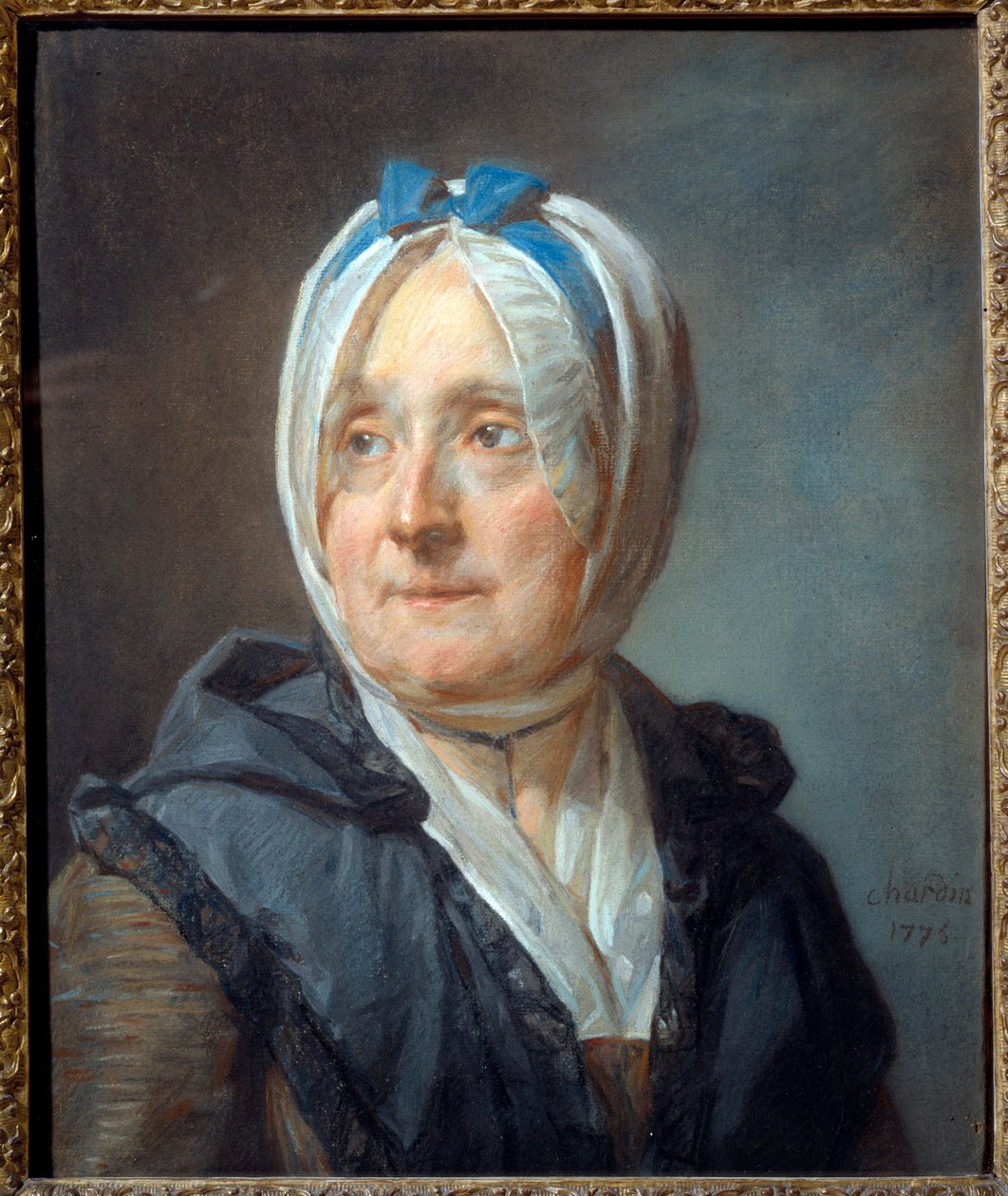 Portret Madame Chardin z domu Francoise Marguerite Pouget (1707-1791) Pastelowy obraz Jeana Baptiste Simeona Chardin (1699-1779) 1775 Nd. 0,46x0,38 m - Portret Madame Chardin z domu Francoise Marguerite Pouget (1707-1791). Pastelowy obraz Jeana Bapt autorstwa Jean Baptiste Simeon Chardin