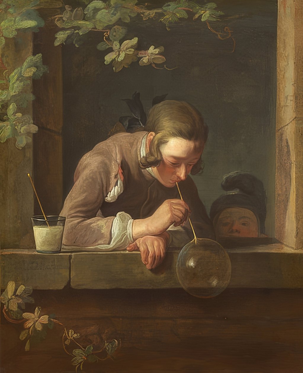 Bańki mydlane. Około 1733/34 autorstwa Jean Baptiste Simeon Chardin
