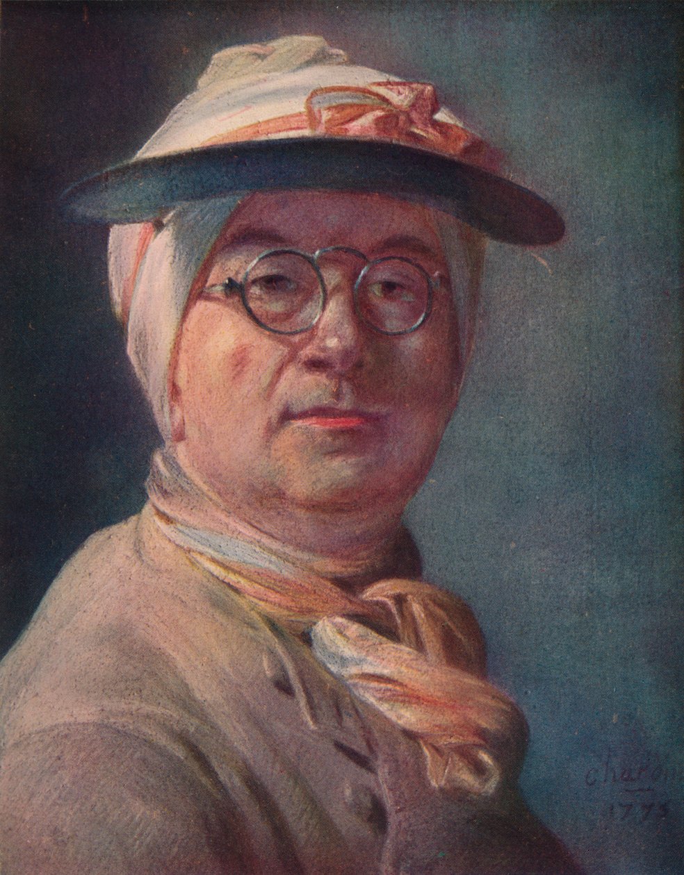 Autoportret w okularach, 1775 autorstwa Jean Baptiste Simeon Chardin