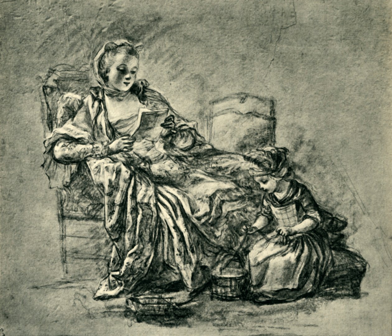 List, poł. XVIII w., 1943 r. autorstwa Jean Baptiste Simeon Chardin