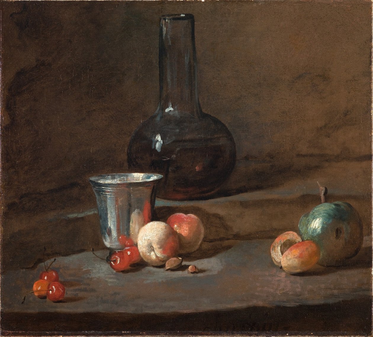 Srebrny kielich, ok. 1728 (olej na płótnie) autorstwa Jean Baptiste Simeon Chardin