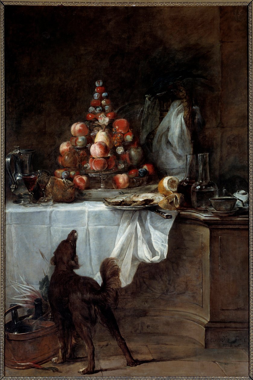 Bufet. Obraz Jeana Baptiste Simeona Chardina (1699-1779) autorstwa Jean Baptiste Simeon Chardin