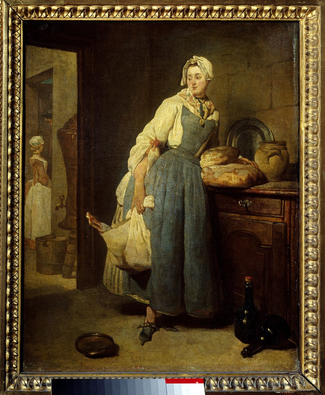 Dostawca wyposażenia. Obraz Jeana Baptiste Simeona Chardina (1699-1779) XVIII w. Słońce. 0,47x0,38m. autorstwa Jean Baptiste Simeon Chardin
