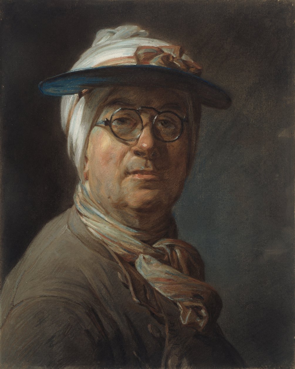 1984.61 - Autoportret z przyłbicą autorstwa Jean Baptiste Simeon Chardin