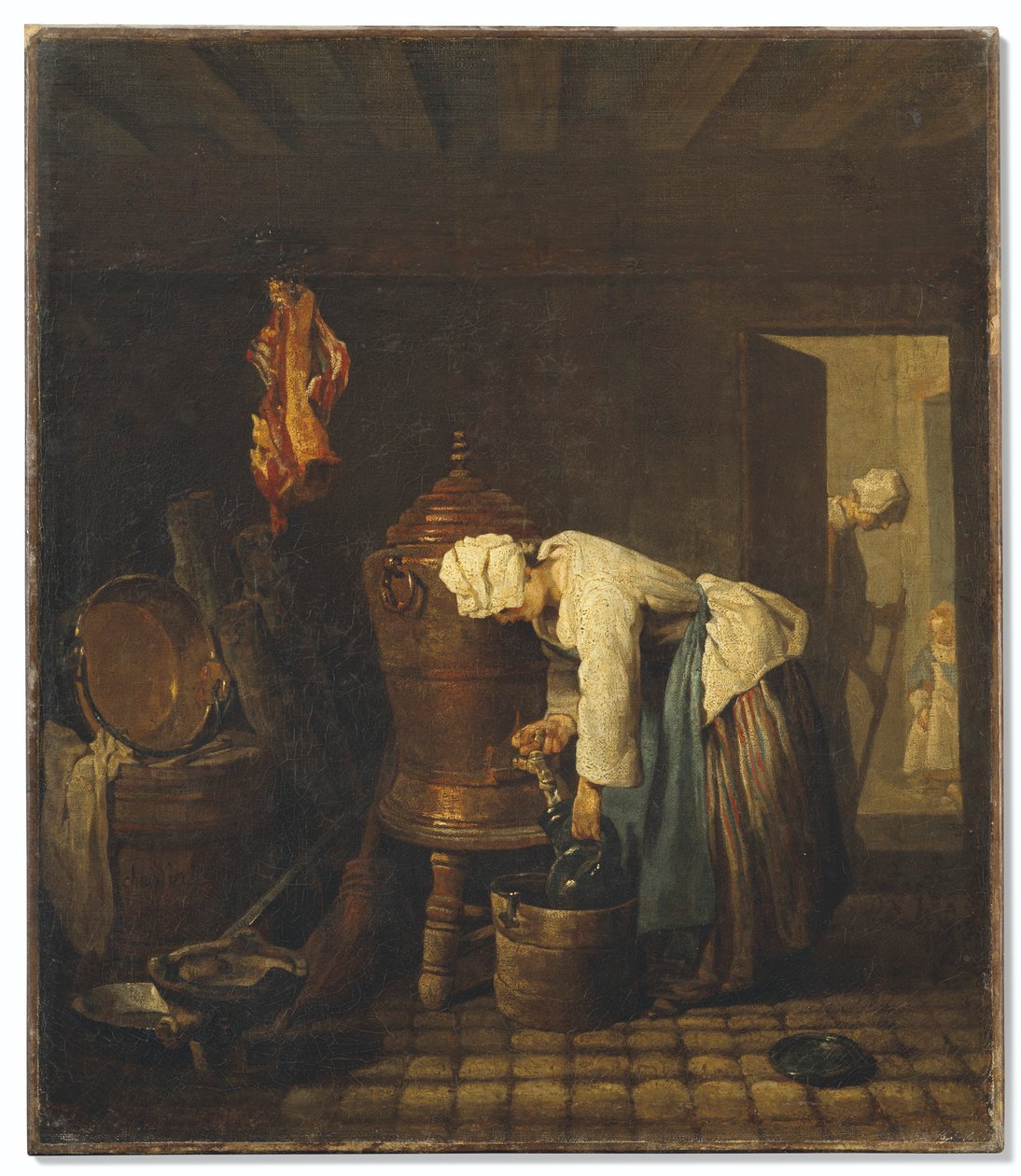 Francuski:  La fontaine
Niemiecki: Der Brunnen autorstwa Jean Baptiste Simeon Chardin