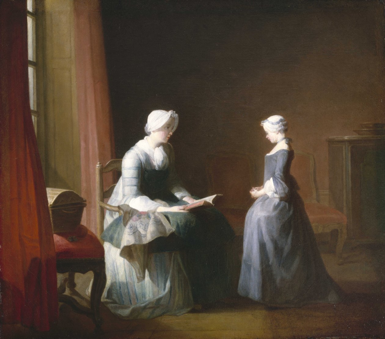 Dobra edukacja autorstwa Jean Baptiste Simeon Chardin