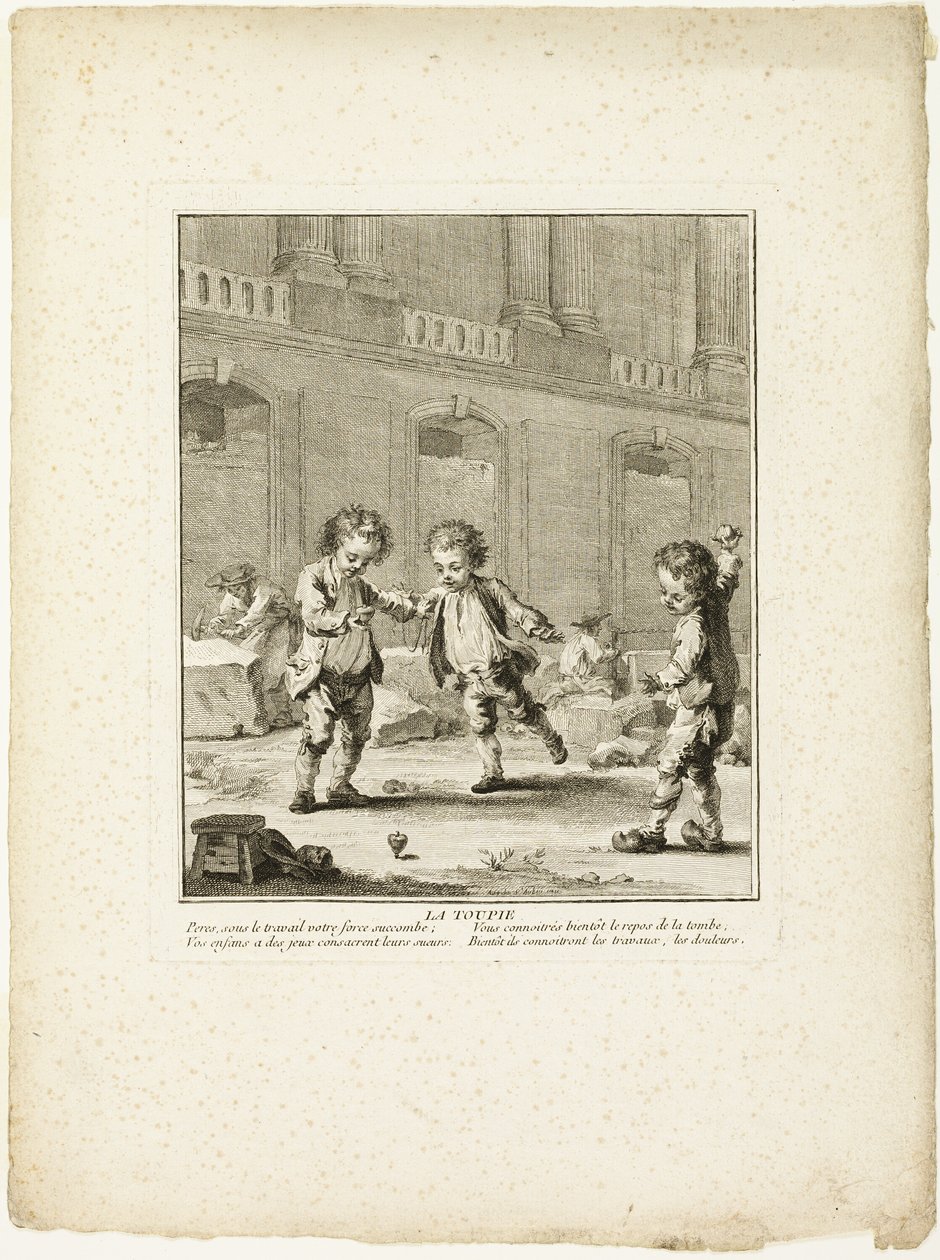 The Top, z gry The Games of the Urchins of Paris autorstwa Jean Baptiste Tilliard I