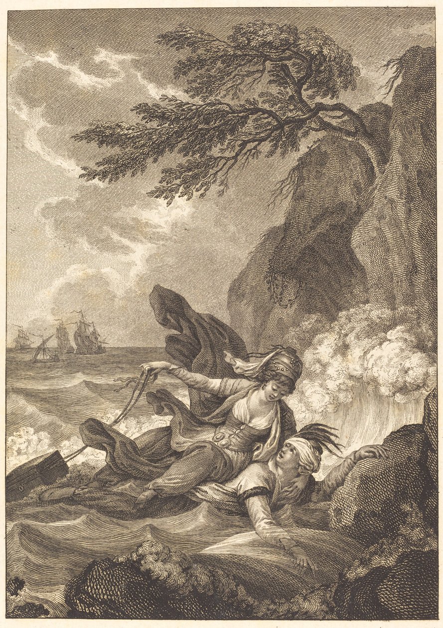 Oblubienica króla Garbe: Kaseta autorstwa Jean Baptiste Tilliard after Charles Monnet