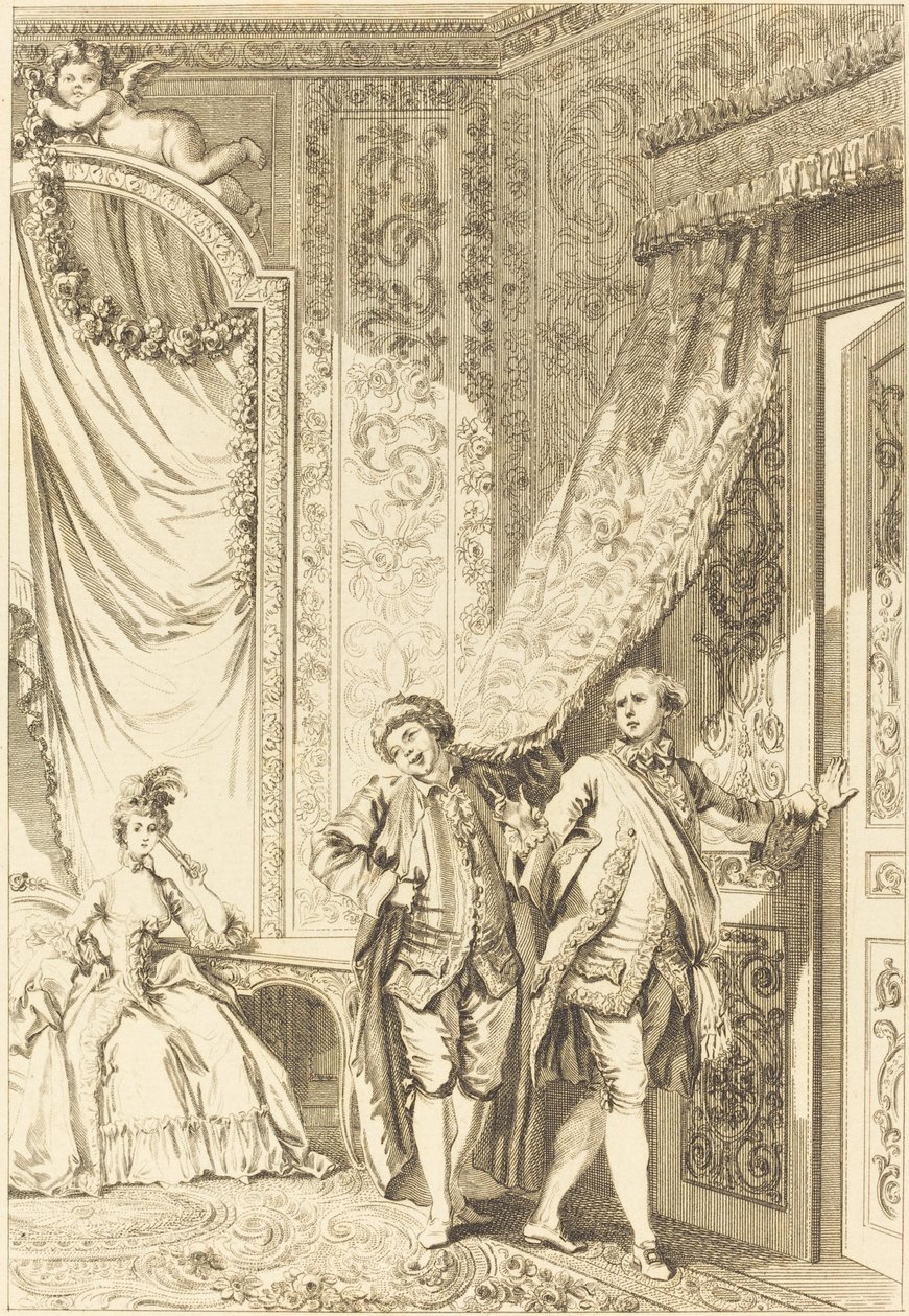 Wspaniały autorstwa Jean Baptiste Tilliard after Jean Honoré Fragonard