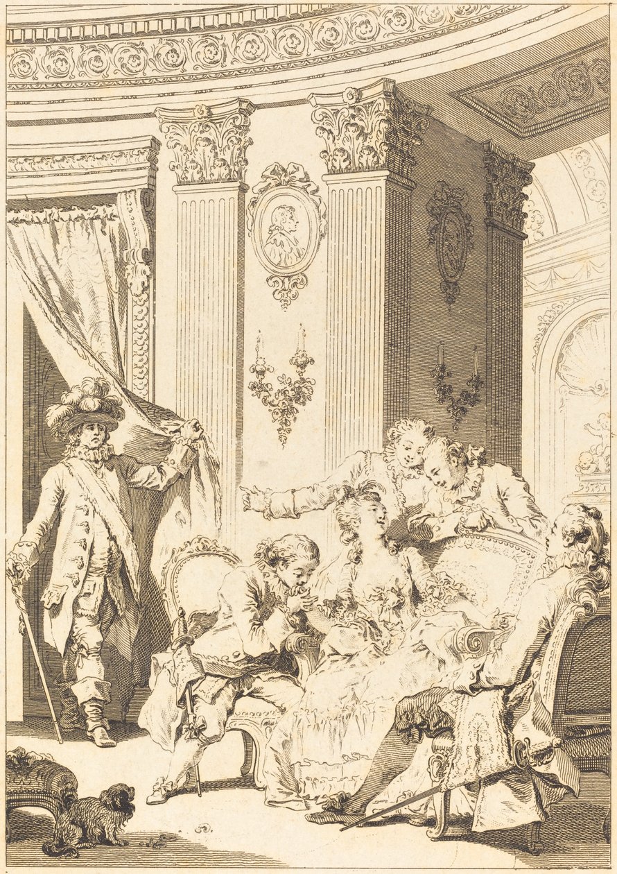 Mąż Spowiednik autorstwa Jean Baptiste Tilliard and Antoine Jean Duclos after Jean Honoré Fragonard