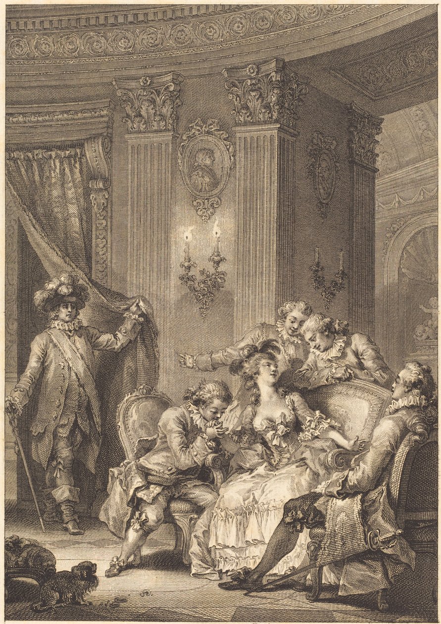 Mąż Spowiednik autorstwa Jean Baptiste Tilliard and Antoine Jean Duclos after Jean Honoré Fragonard