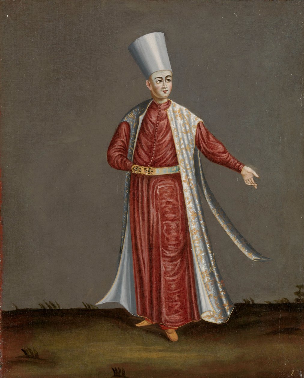 Kapon Aghassi, szef białych eunuchów sułtana autorstwa Jean Baptiste Vanmour (workshop of)