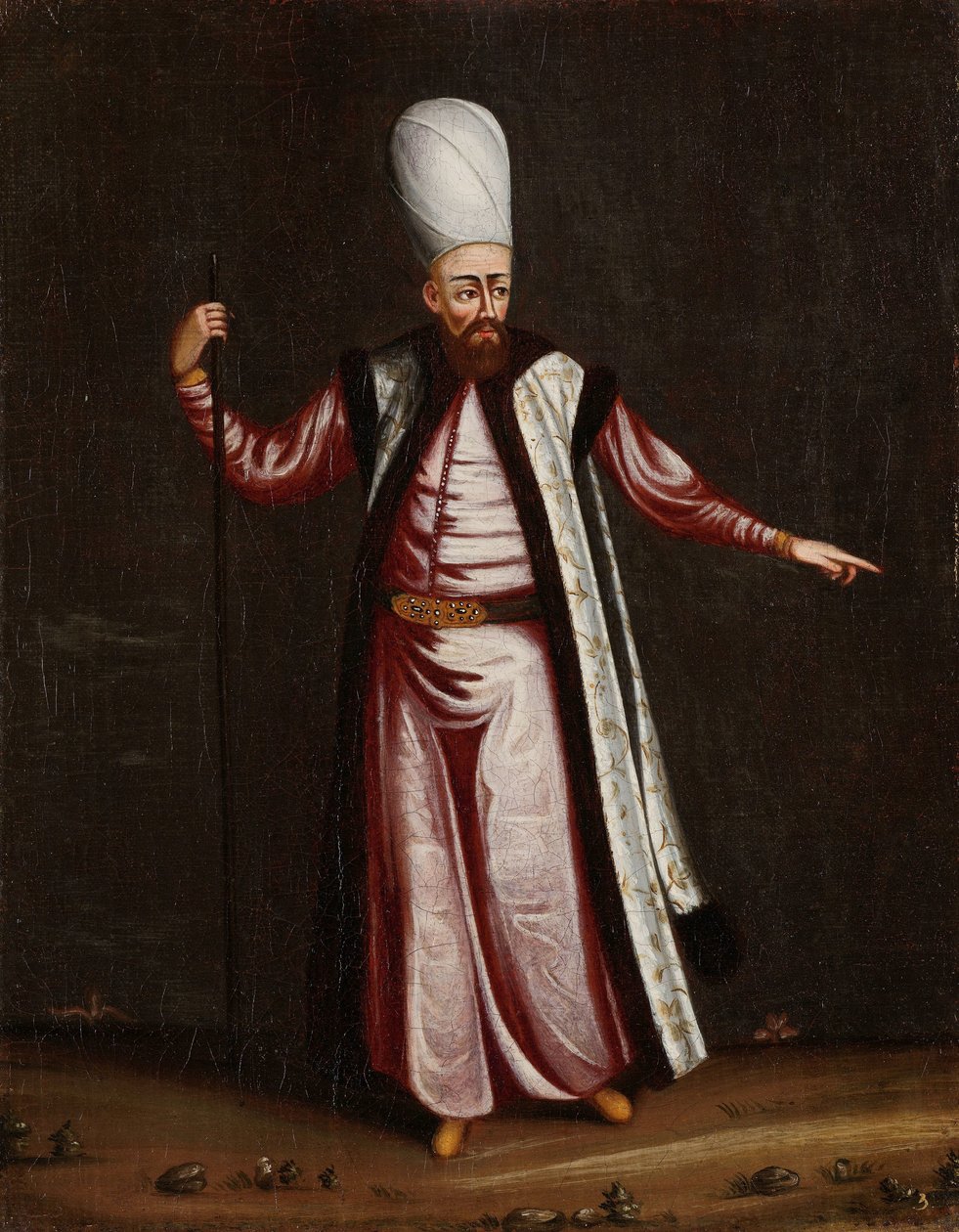 Capoudgi Bachi, Wielki Mistrz Seraju autorstwa Jean Baptiste Vanmour (workshop of)