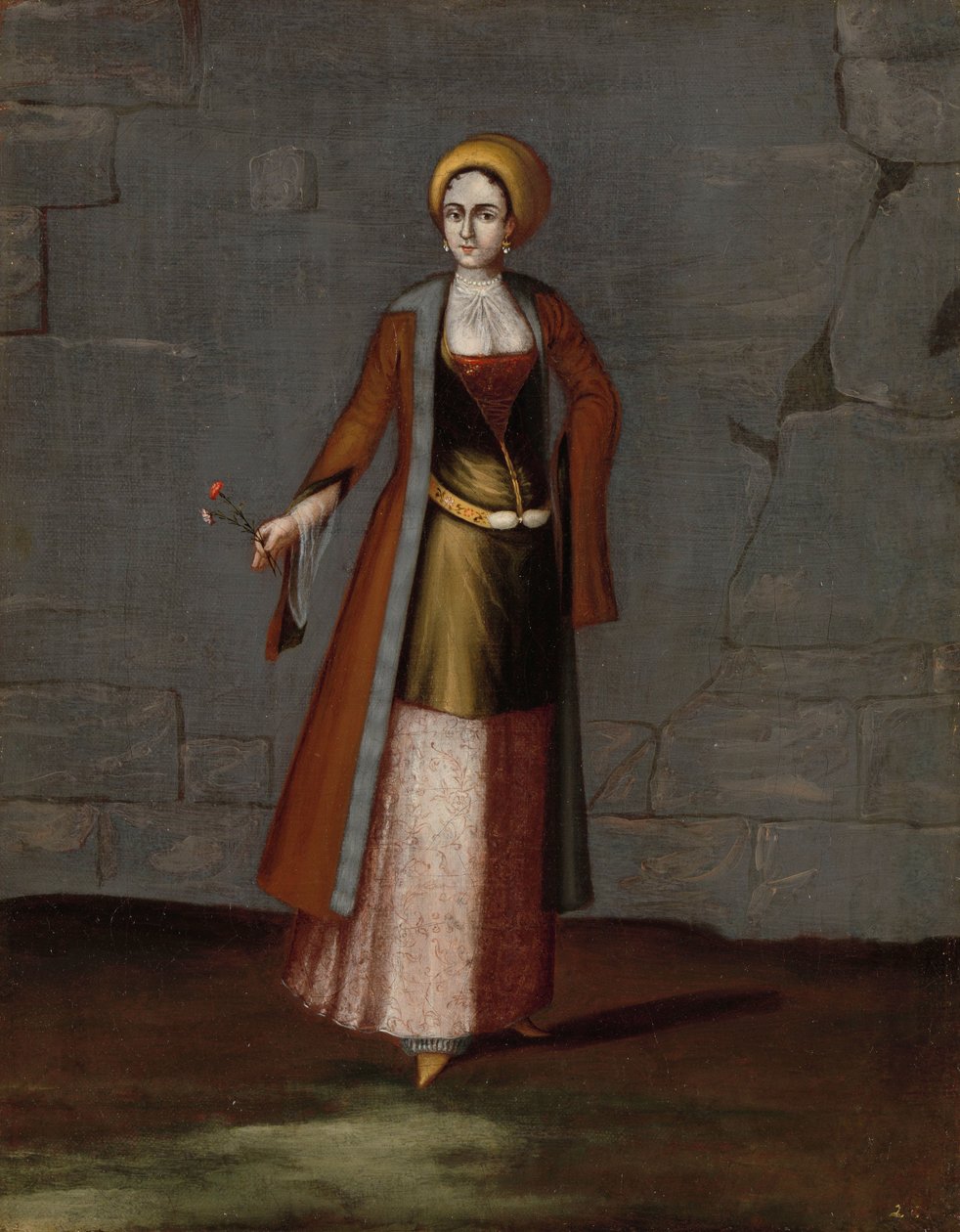 Kobieta z wyspy Tinos autorstwa Jean Baptiste Vanmour (workshop of)