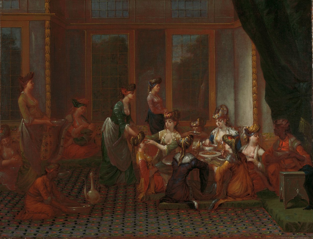 Bankiet Zasłużonych Tureczek autorstwa Jean Baptiste Vanmour