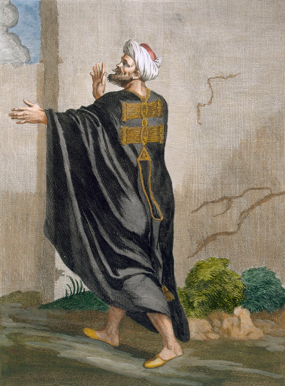 Berber, tablica 95 z „Kolekcja stu druków reprezentujących różne narody Lewantu” Charlesa de Ferriola, sztych. B. Baron, 1707-08 autorstwa Jean Baptiste Vanmour
