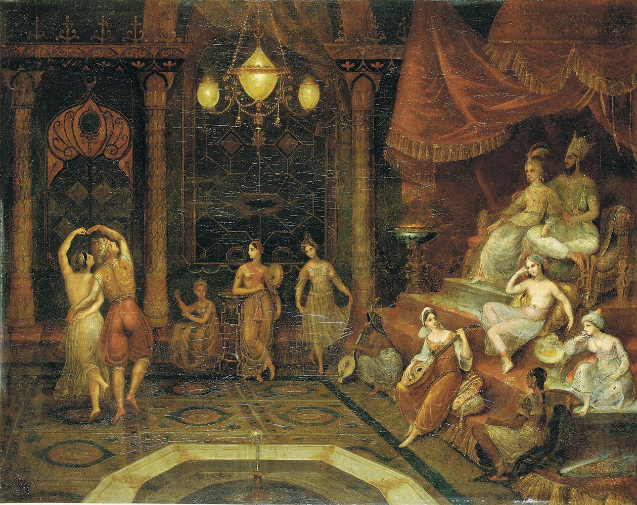 Zabawa u sułtana autorstwa Jean Baptiste Vanmour