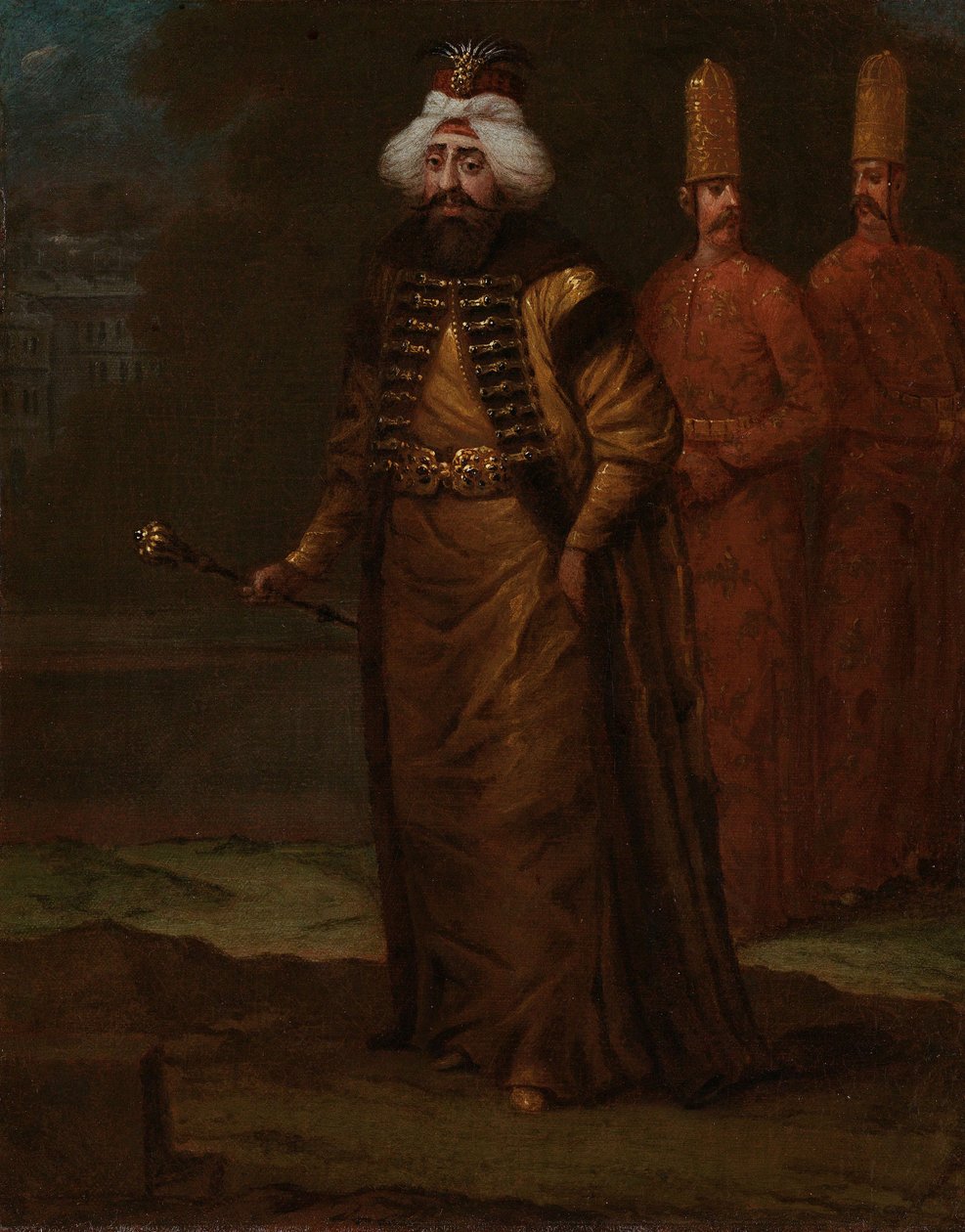 Sułtan Ahmed III, ok. 1727-30 r. autorstwa Jean Baptiste Vanmour