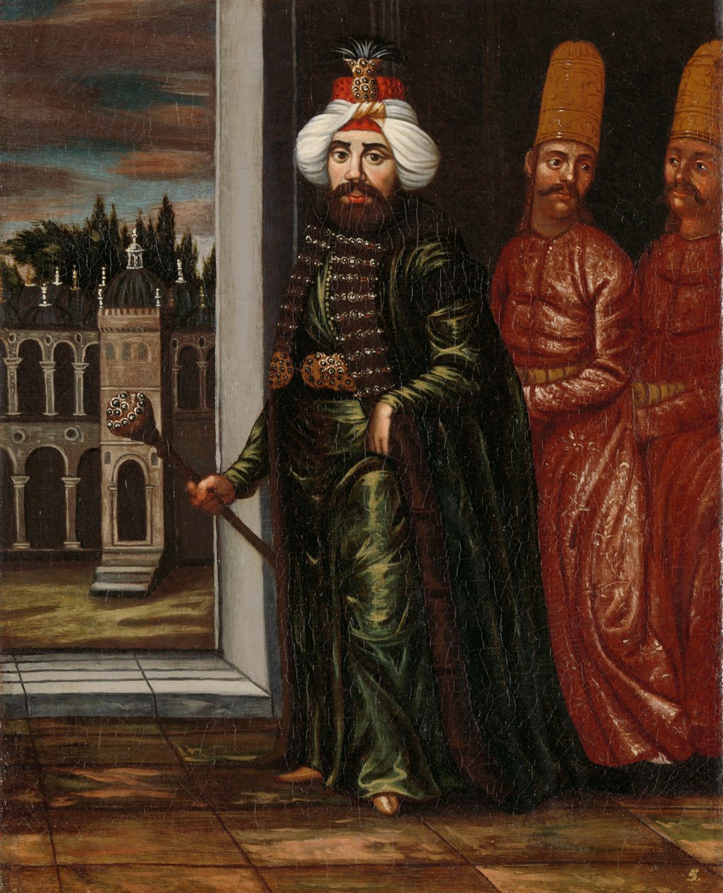 Sułtan Ahmed III, ok. 1727-30 autorstwa Jean Baptiste Vanmour