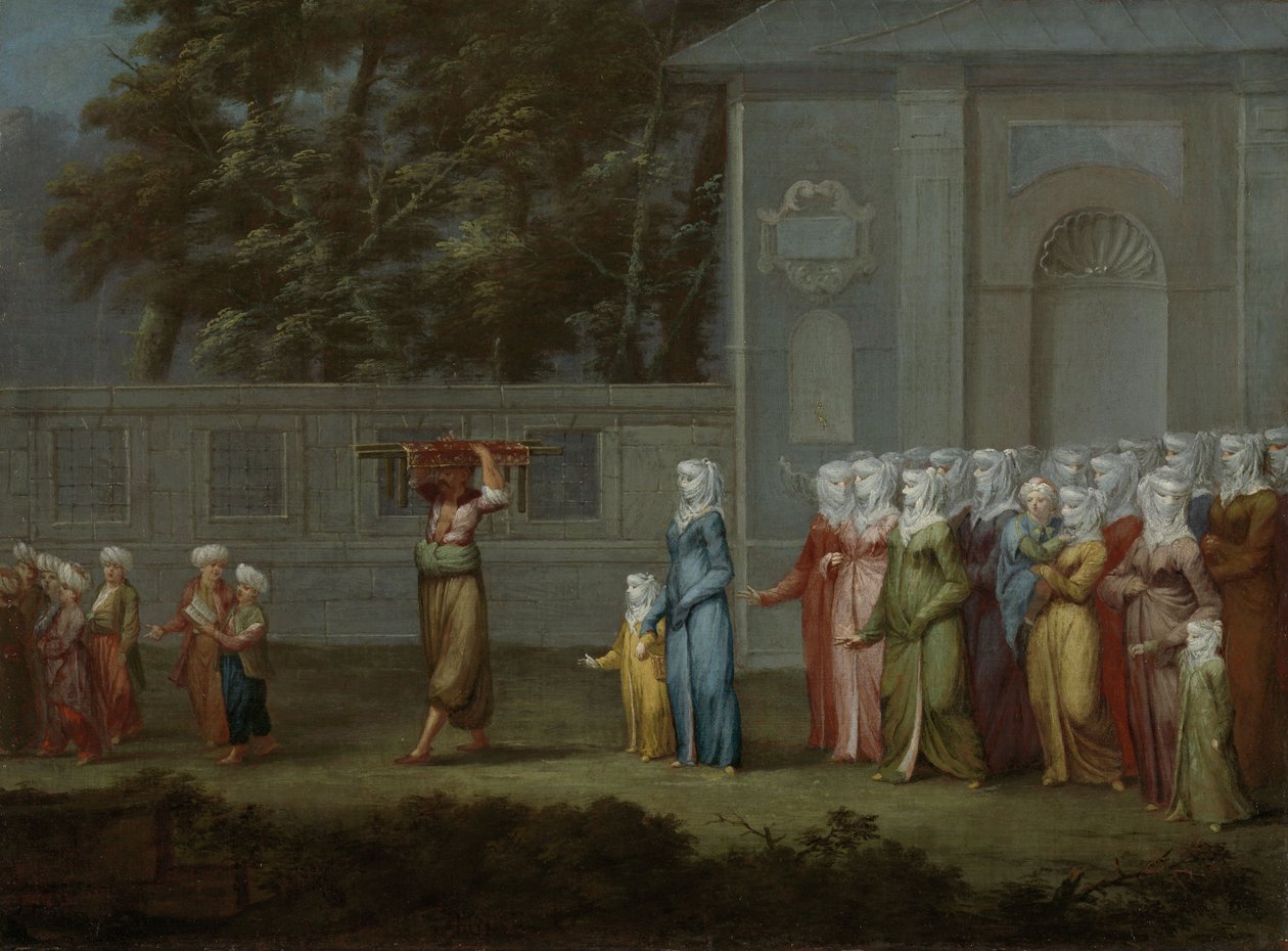Pierwszy dzień szkoły, ok. 1720-37 autorstwa Jean Baptiste Vanmour